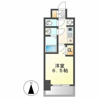 SOLメイクス新栄【1203号室】の間取り
