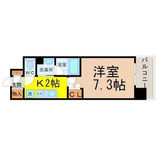 レーベスト平安【9階】の間取り