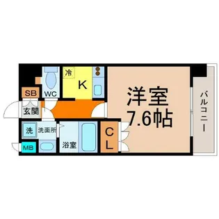 リエス東別院【8階】の間取り
