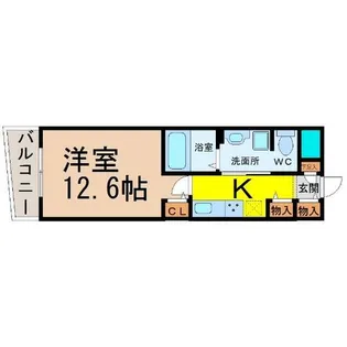 ベルドミール橘【7階】の間取り