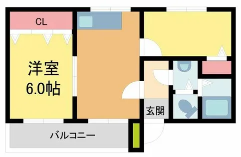 ハイツ室川I【2階】の間取り