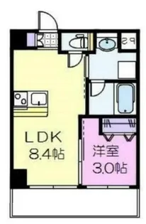 セントフィオーレ神宮【4階】の間取り