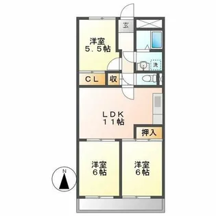 プレザント白金【303号室】の間取り