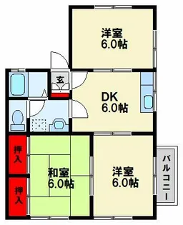 ハイム西町【2階】の間取り
