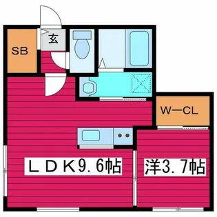 CITY RESIDENCE月寒西【4階】の間取り
