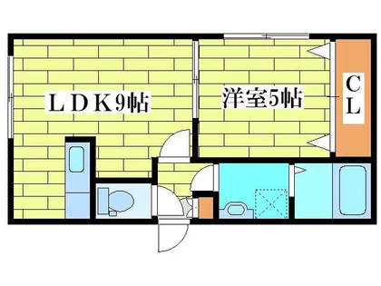 ステラ大曲【203号室】の間取り