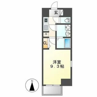 アデグランツ上前津【5階】の間取り