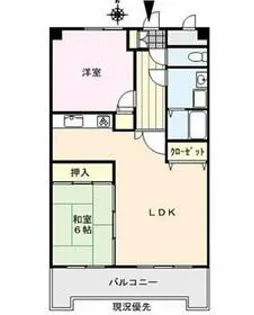 アザレ久留米【403号室】の間取り