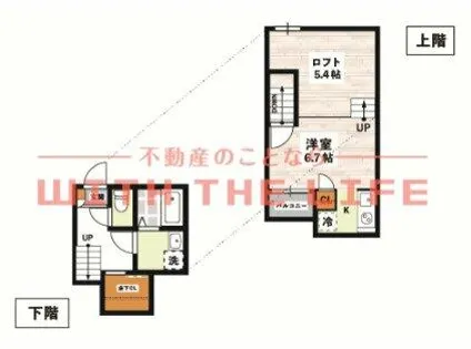 ADC櫛原YUNOⅠ【103号室】の間取り
