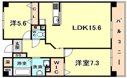 ベヌスタ ル ロッチェ【3階】の間取り