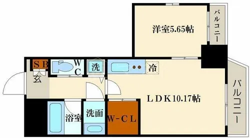 プレジオ本町【3階】の間取り