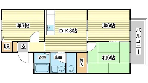 シャルムコート【1階】の間取り
