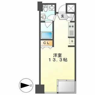 グラン・アベニュー栄【524号室】の間取り