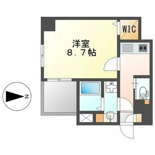 メイクス上前津Ⅱ【3階】の間取り