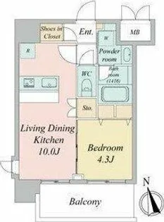 スプランディッド大須門前町【3階】の間取り