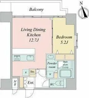 スプランディッド大須門前町【15階】の間取り