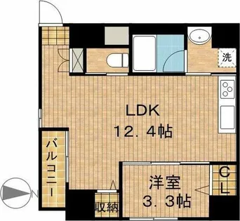 HONNMACHI BOX24【3階】の間取り