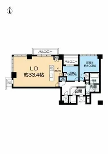 シエリアタワー千里中央【51階】の間取り