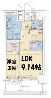 プレサンス名古屋ルーカス【14階】の間取り