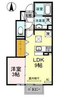 プラムコート【1階】の間取り