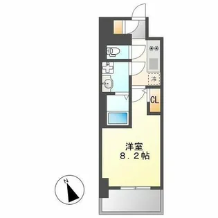 エスリード新栄プライム【1109号室】の間取り