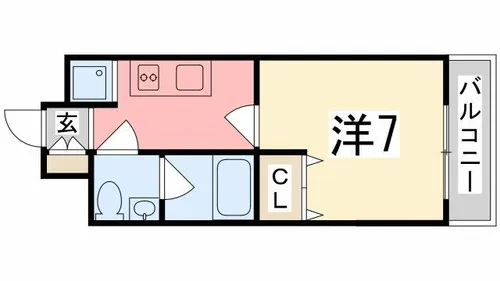 MK FORT【401号室】の間取り