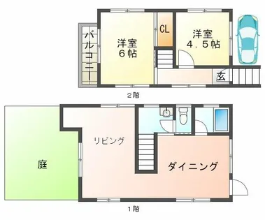 兵庫県神戸市垂水区塩屋町字南谷【一戸建】の間取り