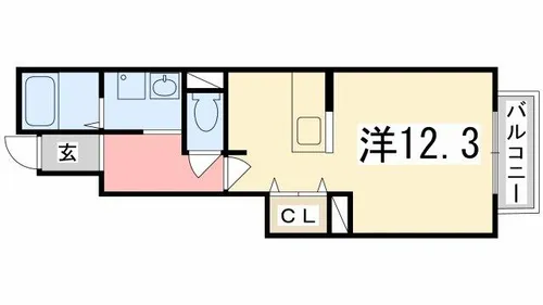 ウッドパストラルⅢ【103号室】の間取り