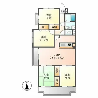 ラシエールR&I【302号室】の間取り