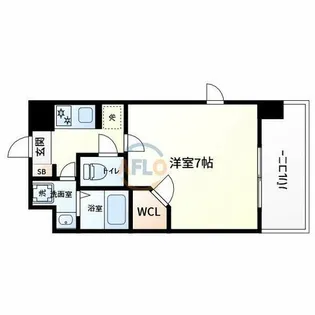 レークス大阪城イースト【2階】の間取り