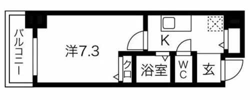 アップルガーデンコート城東【7階】の間取り