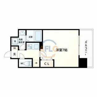 レークス大阪城イースト【8階】の間取り