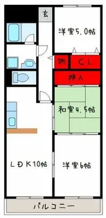 ビスタ緑ヶ丘【4階】の間取り