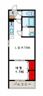 badge tomoi EstⅢ【3階】の間取り