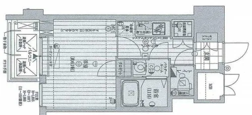 レジュールアッシュ梅田AXIA【13階】の間取り