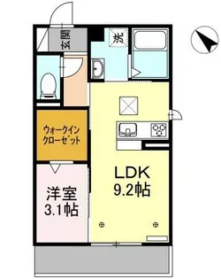 Symphony【203号室】の間取り