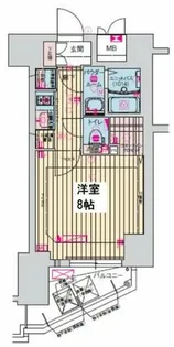 ララプレイス大阪福島プレッソ【9階】の間取り