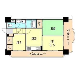 セントラルハイツ神戸【8階】の間取り