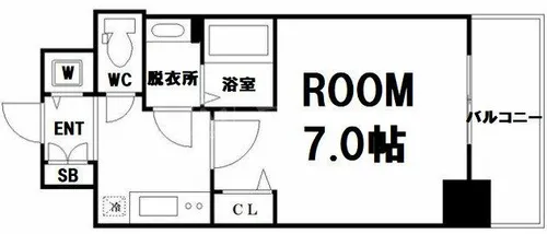 フォーリアライズ阿波座WEST【14階】の間取り
