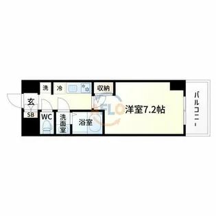 1Kの間取り画像