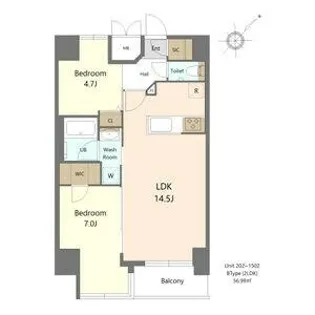 S-RESIDENCE大曽根bresa【15階】の間取り