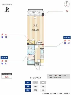 プレシャス天神南【10階】の間取り