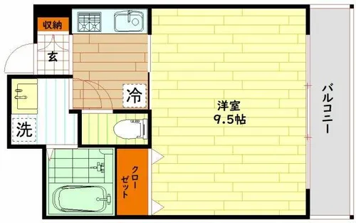 大阪府大阪市都島区東野田町5丁目【マンション】の間取り