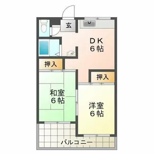 霞ヶ丘ビレッジ 88【2階】の間取り