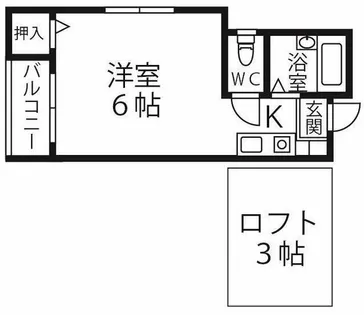 アルファピネン博多【2階】の間取り