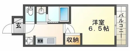 1Kの間取り画像
