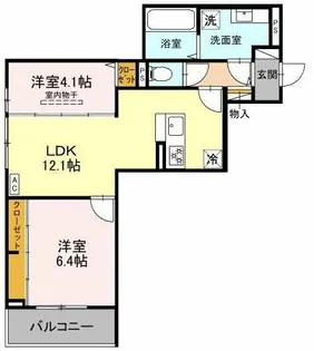 メゾンドソルテ【3階】の間取り