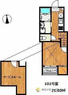 六本松555【1階】の間取り