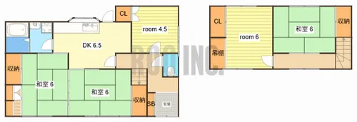 兵庫県姫路市南条1丁目【一戸建】の間取り