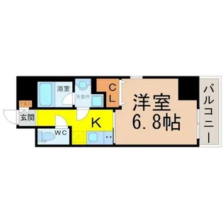 プレミアム黒川【8階】の間取り